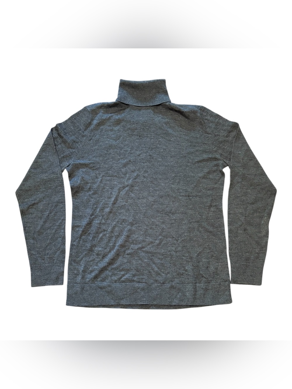 Lord & Taylor Women's Merino Wool Charcoal Turtleneck Sweater
